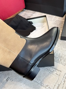 Bottes en cuir antidérapantes multi-usages de luxe de haute qualité 2026 pour l'automne et l'hiver, bottes courtes jusqu'aux genoux - Product Image 5