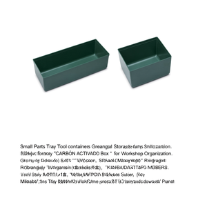 Small Parts Tray <b>Tool</b> Containers Rectangular Green Storage <b>Box</b> for Workshop Organization - Product Image 2