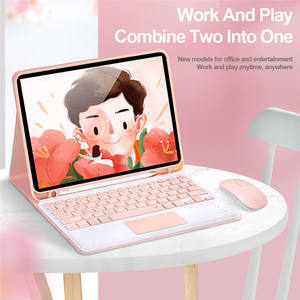 Touchpad inteligente desmontable teclado inalámbrico Mose PU Tablet Case Set para <span class=keywords><strong>Apple</strong></span> iPad <span class=keywords><strong>Pro</strong></span> <span class=keywords><strong>11</strong></span> 2022/21/20/19 con soporte de ranura para lápiz - Product Image 3