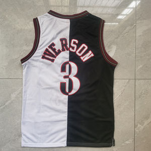 2層ジャージーバスケットボールウェアベスト高品質刺Embroideryクラフト通気性メッシュアメリカンバスケットボールシャツ - Product Image 3