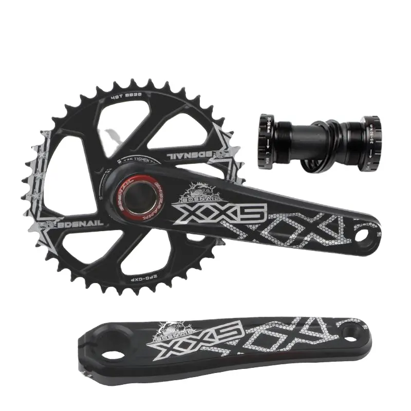 MTB Bike CrankSet With Bottom Bracket Chain Wheel 104 BCD Crank Set Connecting Rods For Bicycle Parts Hollowtech Power Meter