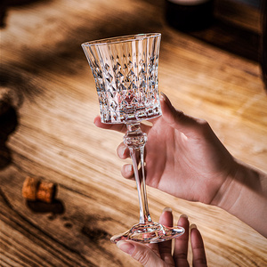 High Quality Luxury 160ml Diamond <strong>Flute</strong> <strong>Champagne</strong> Glass <strong>Classic</strong> Reusable Transparent Wine Glass <strong>Classic</strong> Goblet - Product Image 1