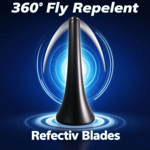 Ventilateur Répulsif Anti-Mouches Portable à Base Conique Évasée pour Cantines et Restaurants - Product Image 2