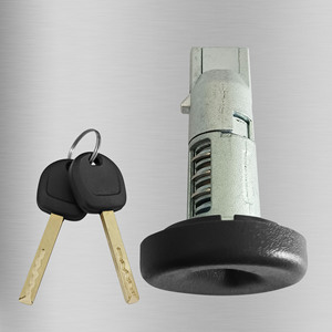Chevrolet Ignition <b>Lock</b> Cylinder XF221D3 2 <b>Keys</b> Black Cylindrical <b>Lock</b> Car Part - Product Image 3