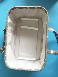KUYUE Canvas Portable Newborn <strong>Gift</strong> <strong>Basket</strong>, <strong>Baby</strong> Bottle Diaper Storage <strong>Basket</strong> Organizer - Product Image 4