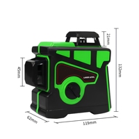 Niveau laser industriel 3D à auto-nivellement 12 lignes, faisceau vert horizontal rotatif à 360 degrés, qualité professionnelle pour le bricolage