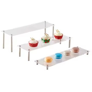 Exhibidores de Acrílico para Buffet de Comida Personalizados, Soportes de Exhibición de Figuras de Acrílico, Exhibidores de Acrílico para Cupcakes y Postres, Exhibidores de Acrílico para Buffet de Comida - Product Image 2
