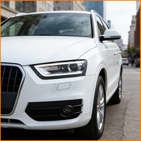 Pour Audi Q3 2012-2015, mise à niveau style facelift 2017, phare LED avec clignotant dynamique, DRL LED, lentille de projecteur Bi-LED