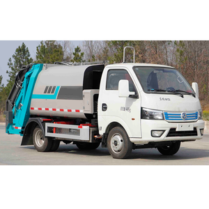 Camion à ordures électrique à compression de 5,3 mètres cubes, moteur à batterie pure, commande manuelle électrique à distance, fabrication sur mesure - Product Image 3