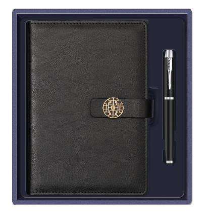 ปากกา+สมุด สีดำ