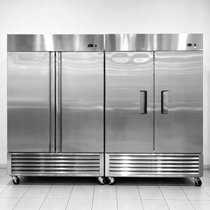 Congélateur vertical commercial à température unique, à refroidissement par ventilateur, trois portes, dégivrage automatique, contrôleur de température numérique 430 - Product Image 5