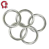 Anillo Redondo de Acero Inoxidable Resistente a la Corrosión, Directo de Fábrica HLM, para Equipos Marinos, Colgantes de Jardín y Enlaces Industriales
