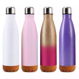 Custom Promotional 17oz Stainless Steel Water <b>Bottle</b> Thermos Cup Vacuum <b>Flasks</b> Cola Sports Water <b>Bottles</b> with Cork Base - Product Image 6