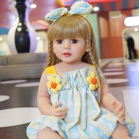 Muñeca Reborn de Simulación de 22 Pulgadas, Juguete de Niña, Muñeca de Silicona Suave para Vestir, Estilo Personajes, Venta al por Mayor