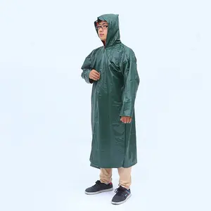 Aofa定制100% 防水EVA长款雨衣披风耐用涤纶防水雨衣外套女雨衣