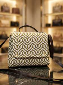 Sac bandoulière classique à rayures imprimées, en tissu écologique, pour femmes, prix de gros, haute qualité requise - Product Image 3