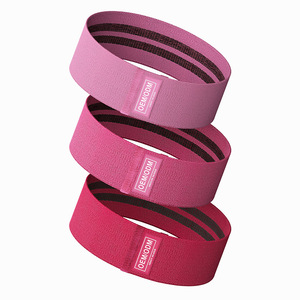 Oem/Odm Polyester Sportgym Cirkel Weerstandsbanden Op Maat Logo Heupband Oefenlus Voor Yoga Heupcirkeltraining - Product Image 4