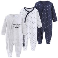Combinaison Bébé 100% Coton en Gros, Pyjama Garçon, Combinaison Fille, Motif Aléatoire, Bodys, Vêtements, Ensemble