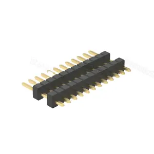 Denentech pcb male header pins Single Row straight DIP 1.27mm pin header connector Board to Board & Mezzanine Connectors