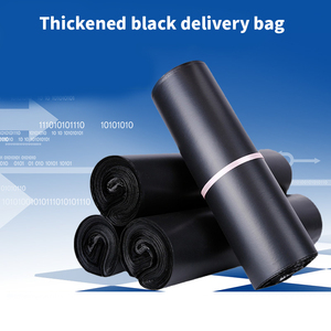 Customised Pattern Logo Compostable Poly <b>Black</b> White Wrap Padded Courier Zipper Mailing Bags Shoes <b>Socks</b> Packing Carton Included - Product Image 6