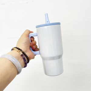 2025 blanc à vert brillant 20oz Halloween gobelet voyage tasses à <span class=keywords><strong>café</strong></span> avec paille anti-fuite et poignée pour Sublimation - Product Image 3