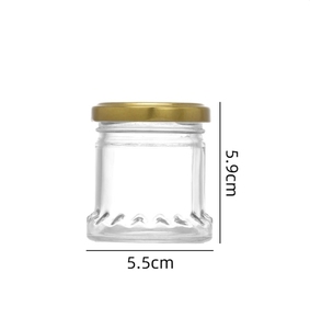 Frasco de Vidrio de Alta Calidad de 70 ml, Redondo, para Miel, Grado Alimenticio, Transparente, Vacío, para Envasar Nido de Pájaro, con Tapa Metálica de Rosca - Product Image 3
