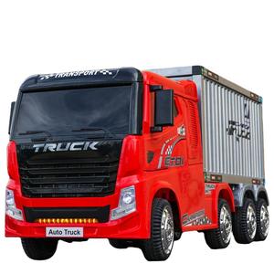 Camión de juguete grande al por mayor con <span class=keywords><strong>ocho</strong></span> <span class=keywords><strong>ruedas</strong></span> y coche eléctrico de bolsillo de remolque para niños - Product Image 1