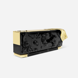 Fabricant chinois de Foshan, Lizz, marque italienne, buffet moderne minimaliste de luxe, <span class=keywords><strong>Voltaire</strong></span>, noir, fait main, bois massif, hôtel, cuisine - Product Image 3