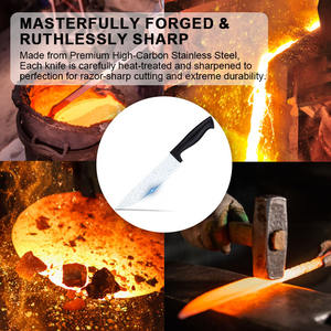 Venta caliente en Europa y América Cocineros caseros Juego de cuchillos de cocina Cuchillas afiladas de seis piezas Kits de cuchillos de utilidad de frutas y verduras de chef - Product Image 3