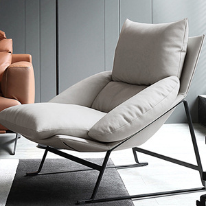 Sedia a sdraio pigra di lusso leggera moderna balcone camera da letto super morbida in pelle con schienale alto singolo divano <span class=keywords><strong>per</strong></span> il tempo libero - Product Image 1