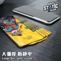 Protection d'écran en verre trempé incurvé 2.5D antistatique 9H 0.33mm pour téléphones portables iPhone 16 15 Pro Max 14 13 12 Mini