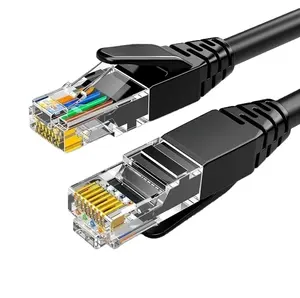 EXC açık FTP su geçirmez Cat6 yama kablosu çift ceket RJ45 CAT6 ethernet kablosu