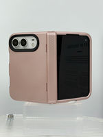 Étui de téléphone pliable antichoc double couche pour iPhone DUO, coque de protection en TPU PC, texture triangulaire