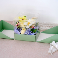 Nouvelle Collection 2026 – Boîte Cadeau Pliante pour Fleurs de Mariage, Emballage de Savon Artisanal en Forme de Rose de 16 cm – Vente en Gros