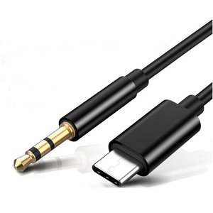 <span class=keywords><strong>Cable</strong></span> de Audio <span class=keywords><strong>tipo</strong></span> <span class=keywords><strong>C</strong></span> de cobre con chaqueta TPE adaptador de 3,5mm para <span class=keywords><strong>Samsung</strong></span> para altavoz de Audio de coche Conexión de decodificador DAC Digital - Product Image 1