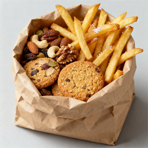 Biểu tượng tùy chỉnh nhà hàng đưa ra nâu kraft thực hiện giao hàng bán lẻ Takeaway ăn trưa thực phẩm đóng gói bánh mì Túi giấy mà không cần xử lý - Product Image 5