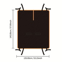 Coussin de siège de voiture pour chat et chien, luxueux, en matériau brillant, sans forme fixe, pliable, résistant à la saleté