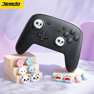 Jemdo Cute 3D Skull Pattern Gorra de silicona 4 piezas Joy-Handle-con Halloween Thumb Grip Protector Set para <span class=keywords><strong>Nintendo</strong></span> para Switch Game - Product Image 2