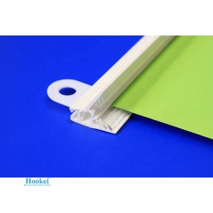 Hookei Promotion <b>Plastic</b> PVC Hanging Sign Label Banner Snap Poster Hanger Clips <b>Strips</b> Rail for Advertising - Product Image 2