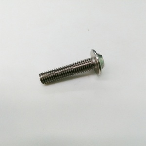 สลักเกลียวมอเตอร์ไซค์เหล็กกล้าคาร์บอนแบบกำหนดเองสำหรับขายส่ง หัวแบนแบบเมตริกเคลือบสังกะสี ขนาด 50 มม. - Product Image 1