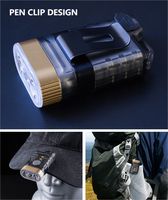 Lampe torche LED ABS de bonne qualité, 4 couleurs de lumière, UV, mini lampe torche à clip magnétique, rechargeable, EDC