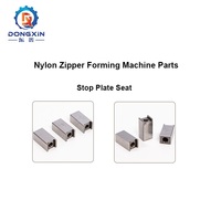 Plaque de fixation en acier allié haute dureté avec trou fileté pour machines de fabrication de fermetures éclair en nylon