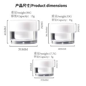 Venta al por Mayor de Frascos de Crema Nuevos de 5g 10g 15g, Envases de Plástico Vacíos para Cuidado de la Piel, Etiqueta Privada Personalizada para Crema Facial y Contorno de Ojos - Product Image 5