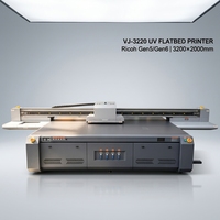 Imprimante UV industrielle 3220 avec tête d'impression Ricoh G6, machine d'impression numérique à plat grand format pour la signalisation et la décoration