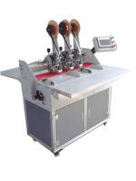 Machine d'application de ruban adhésif semi-automatique de bureau contrôlée par PLC pour cartons ondulés et emballages pliables