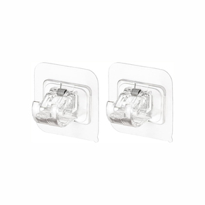 High Quality Modern ABS Plastic No Drill Easy Install <b>Curtain</b> Rod Brackets with Face Wall Crossbar <b>Hook</b> - Product Image 4