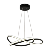 Lámpara de Techo LED para Dormitorio de Excelente Calidad y Fácil Instalación, 60W 4000K, Intensidad Ajustable, Base de Acero Negro Olimpo, Cubierta de Vidrio