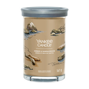 YANKEE CANDLE - TUMBLER GRANDE 2 STOPPINI AMBER E SANDALWOOD - Product Image 1