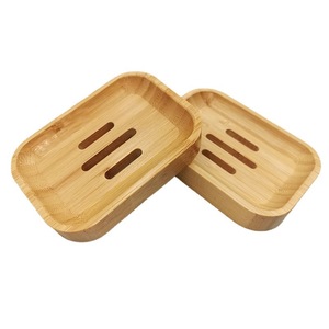 Jabonera cuadrada simple de bambú para uso hotelero, de una sola capa de bambú y madera, jabonera de estilo japonés con drenaje para el hogar - Product Image 5