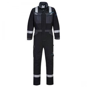 PORTWEST - FR503BKRL WX3 Overol negro resistente al fuego-EAN 5036108368389 ROPA DE TRABAJO RESISTENTE A LLAMAS - Product Image 1